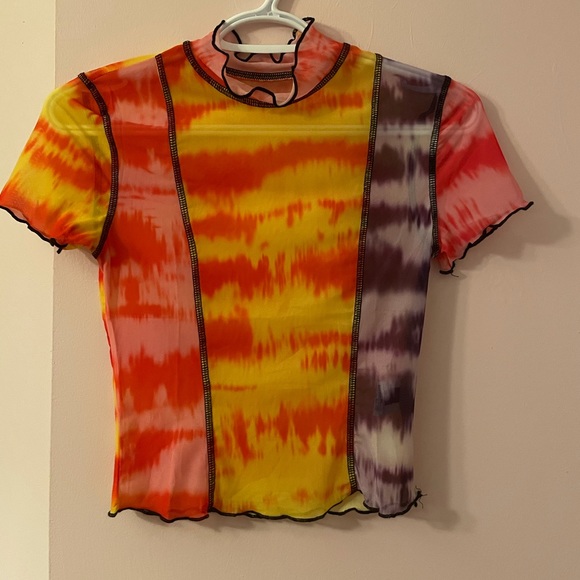Tops - Brand new neverworn multicolour mesh top